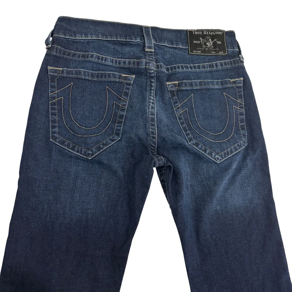 True Religion Rocco Relaxed Skinny Jeans Mens 32x32 Horseshoe Pockets Stretch
